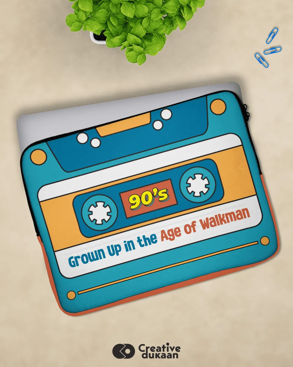 Retro Vibes Laptop Sleeve: A Nod to the 90s - Embrace the Age of Walkman