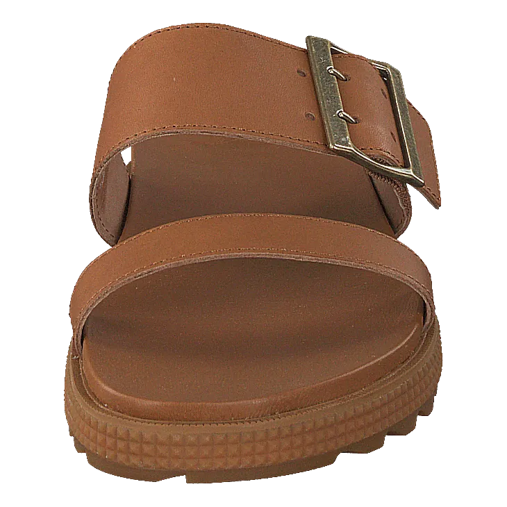 Roaming Buckle Slide Camel Brown