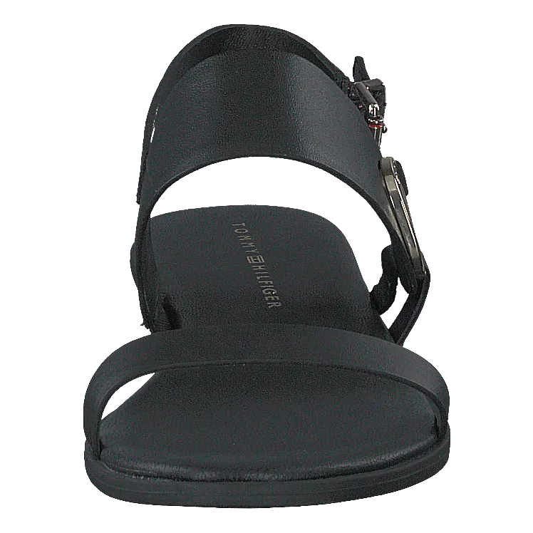 Round Th Flat Sandal Black Bds