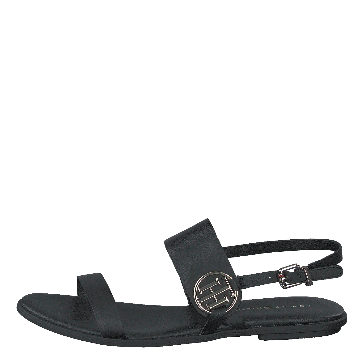 Round Th Flat Sandal Black Bds