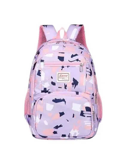 School Bag Multifunction Colorful Printing Backpack 1242