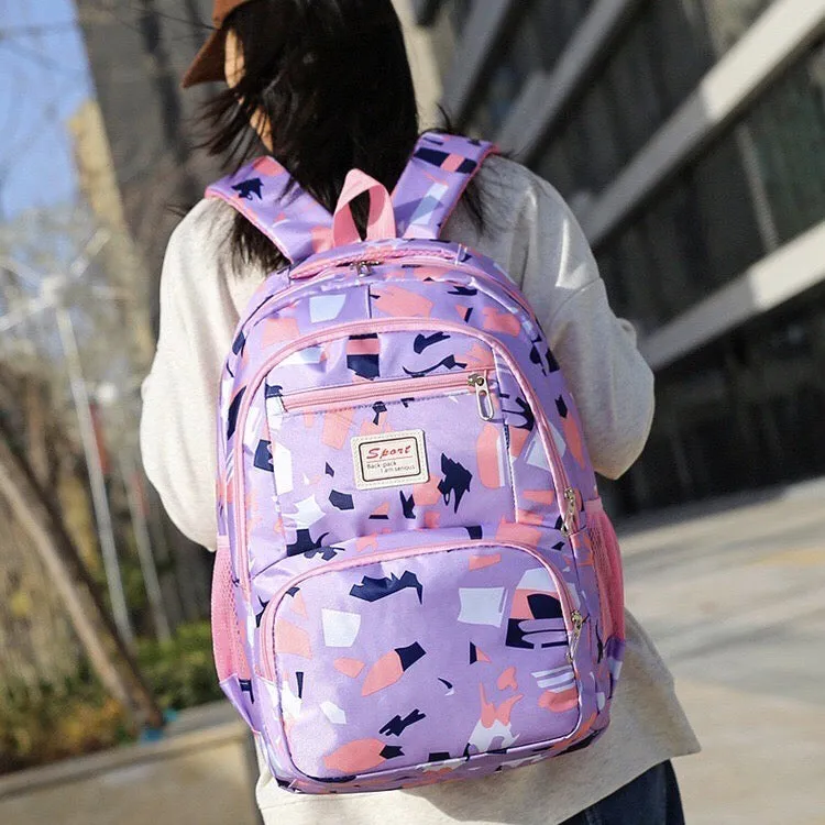 School Bag Multifunction Colorful Printing Backpack 1242