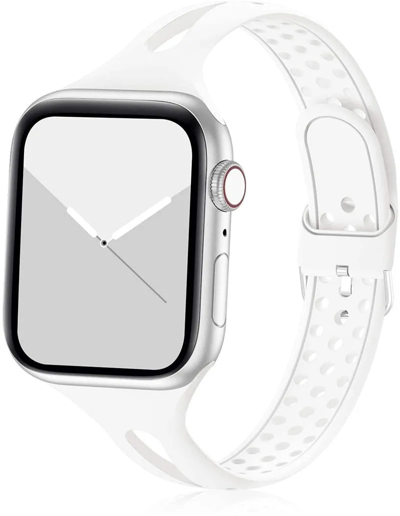 Slim Sport Silicone Strap with Buckle for Apple watch