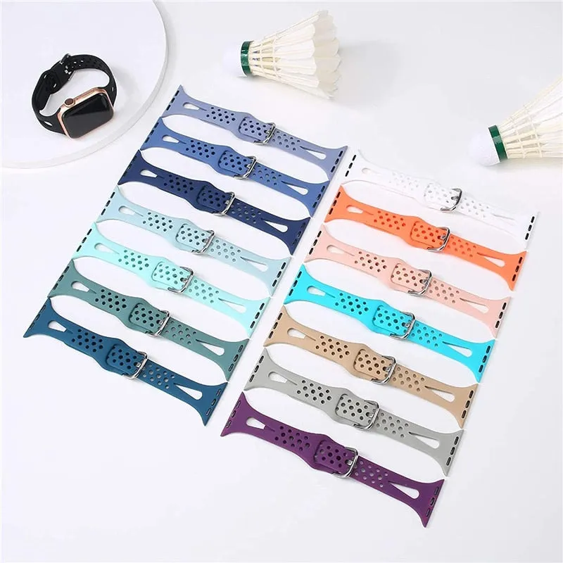 Slim Sport Silicone Strap with Buckle for Apple watch