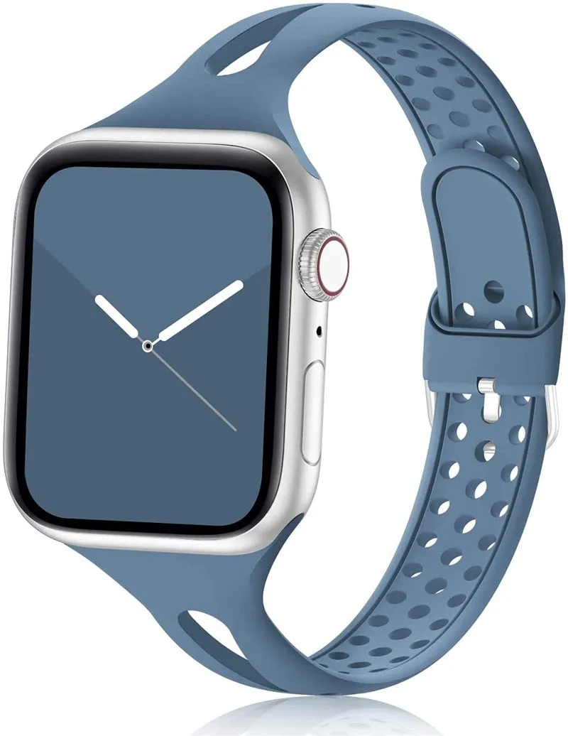 Slim Sport Silicone Strap with Buckle for Apple watch
