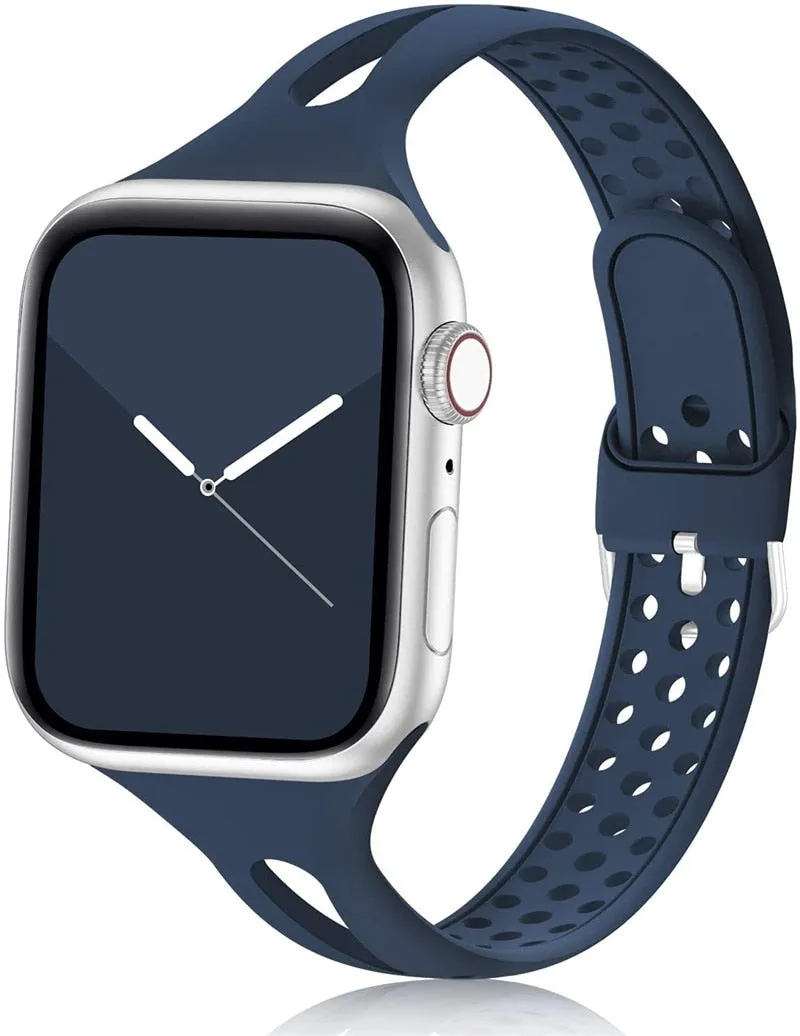 Slim Sport Silicone Strap with Buckle for Apple watch