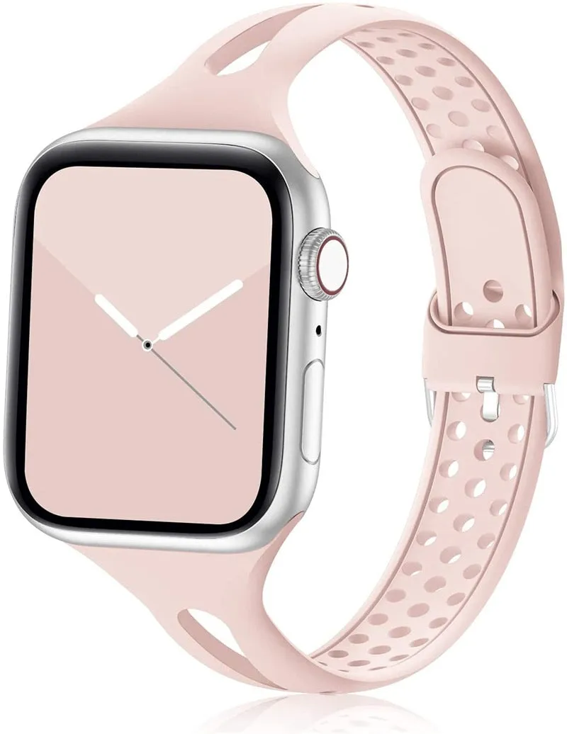 Slim Sport Silicone Strap with Buckle for Apple watch