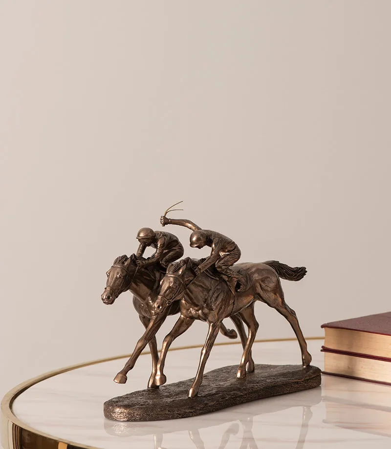 'The Jockey' Tabletop Sculpture