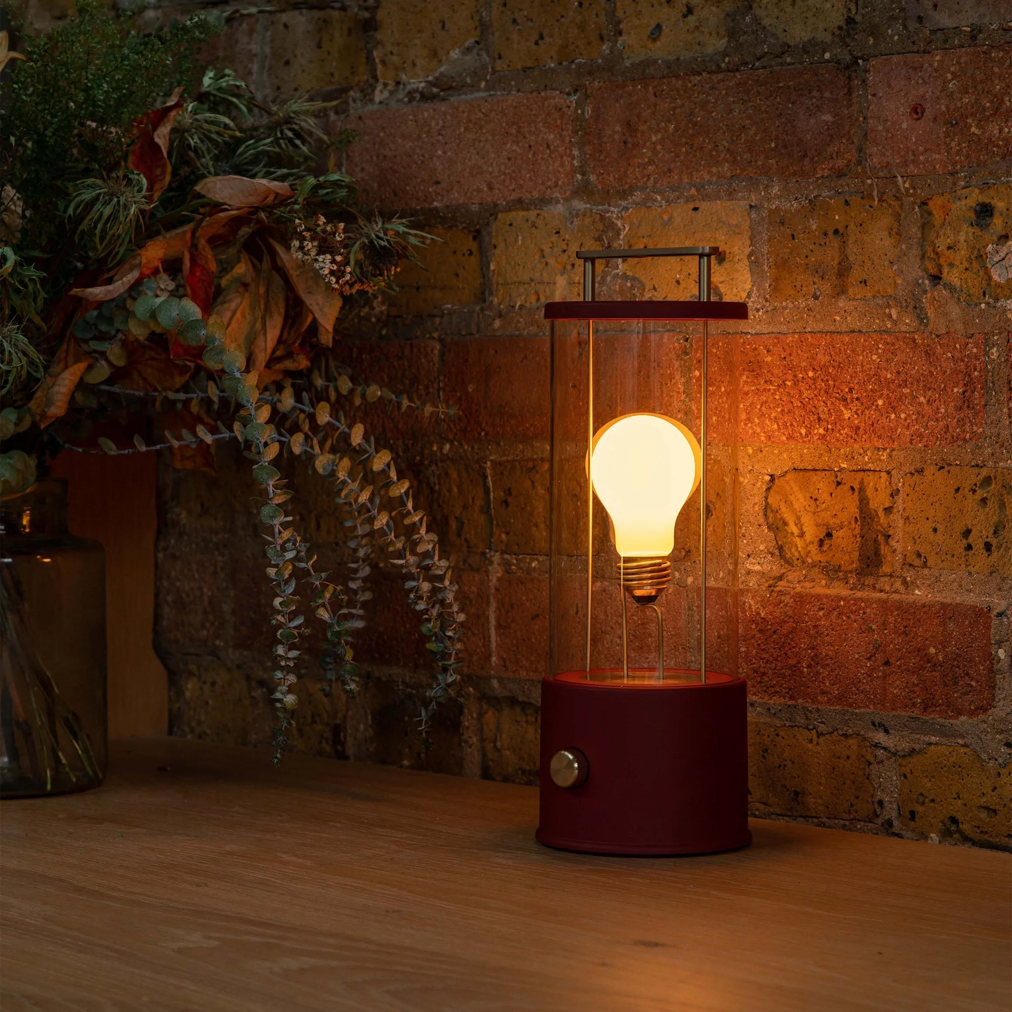 The Muse Portable Lamp in Pomona Red