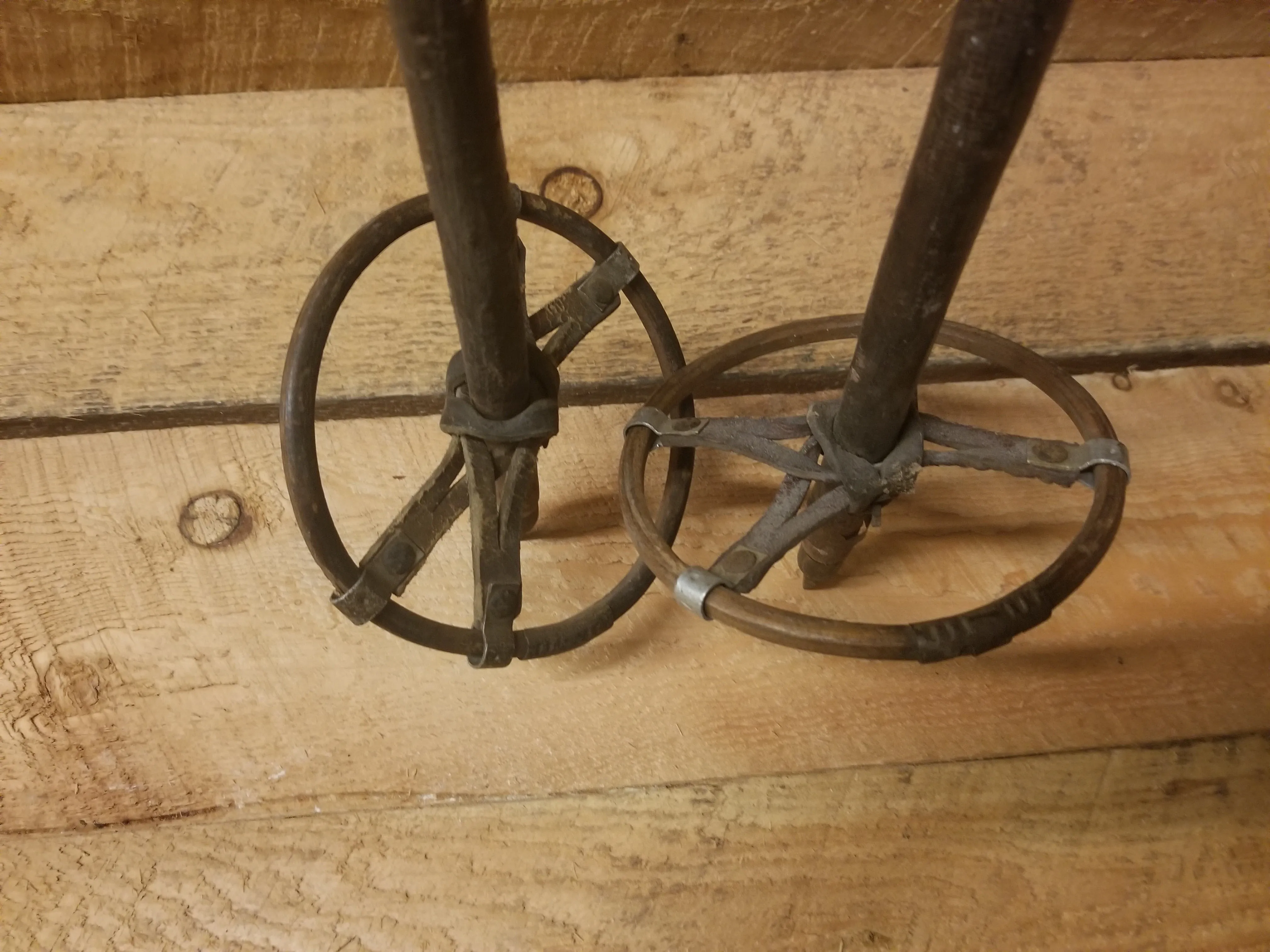 Vintage Hickory Ski Poles