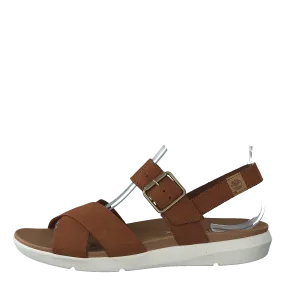 Wilesport Lthr Sandal Rust Nubuck