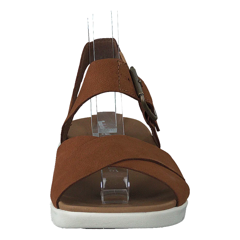 Wilesport Lthr Sandal Rust Nubuck