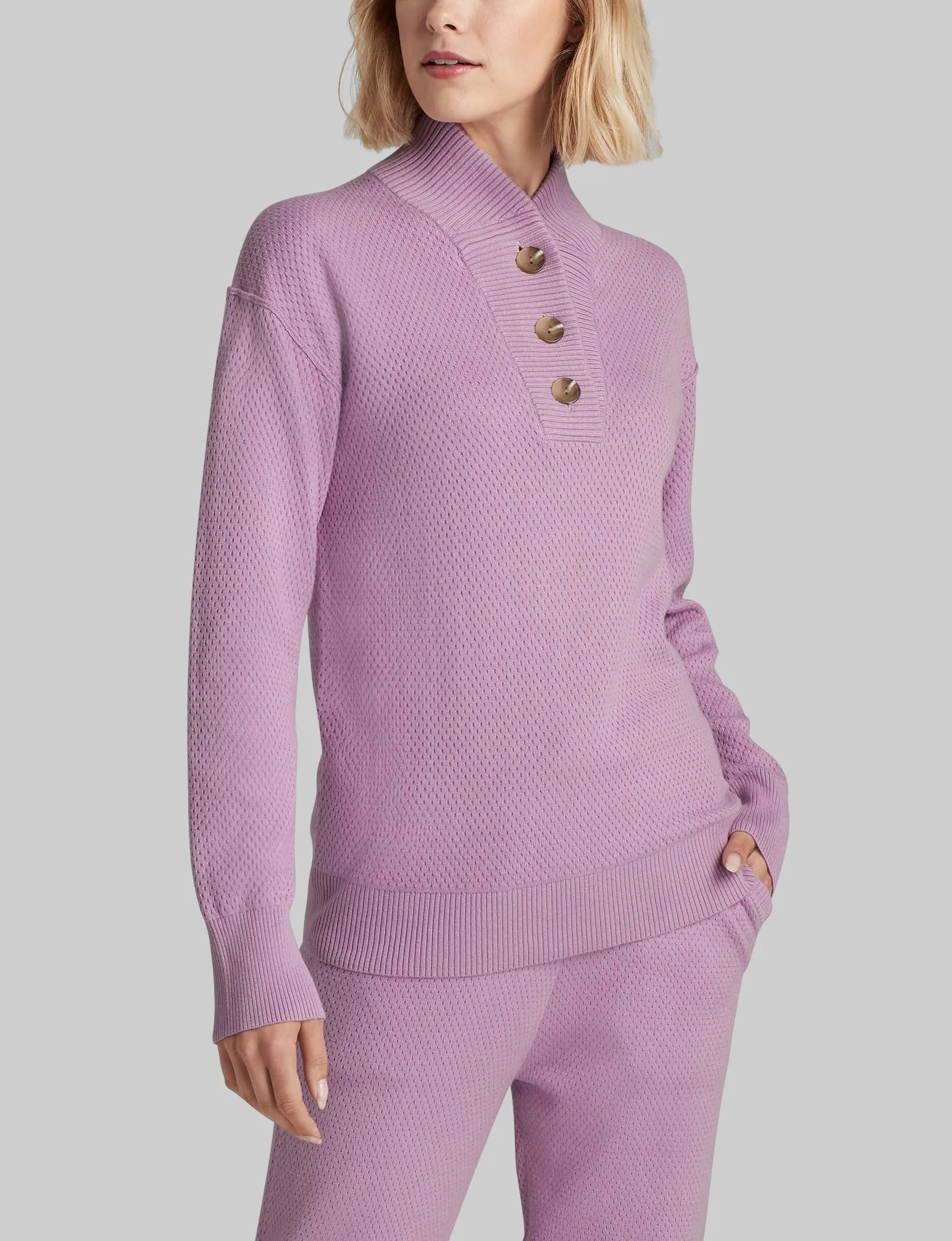Women's Sweater Lounge Henley