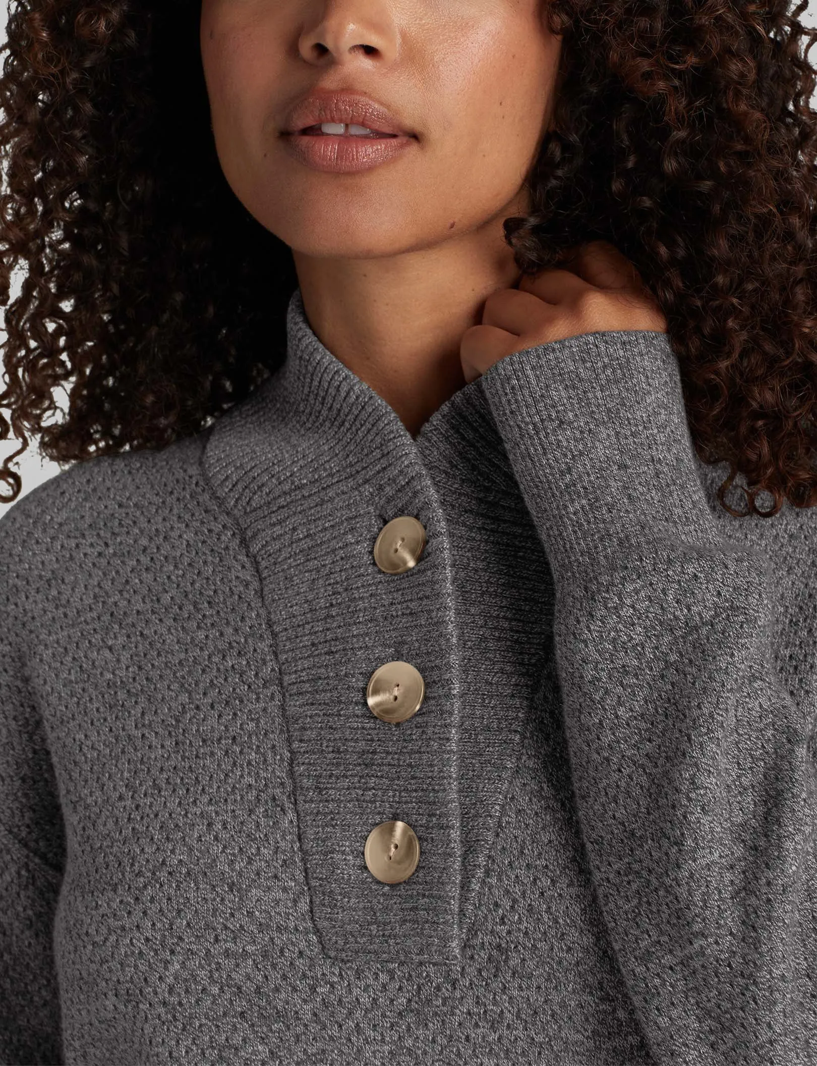 Women's Sweater Lounge Henley